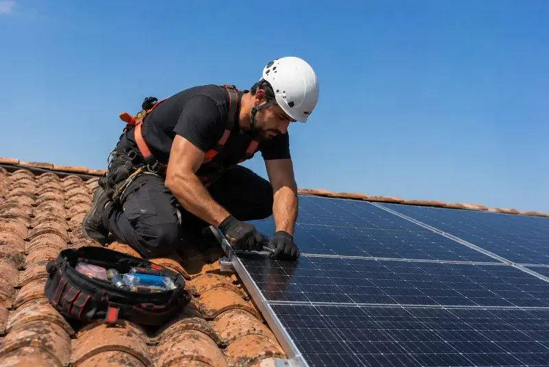 Maintenance et monitoring de panneaux solaires à la Clotte